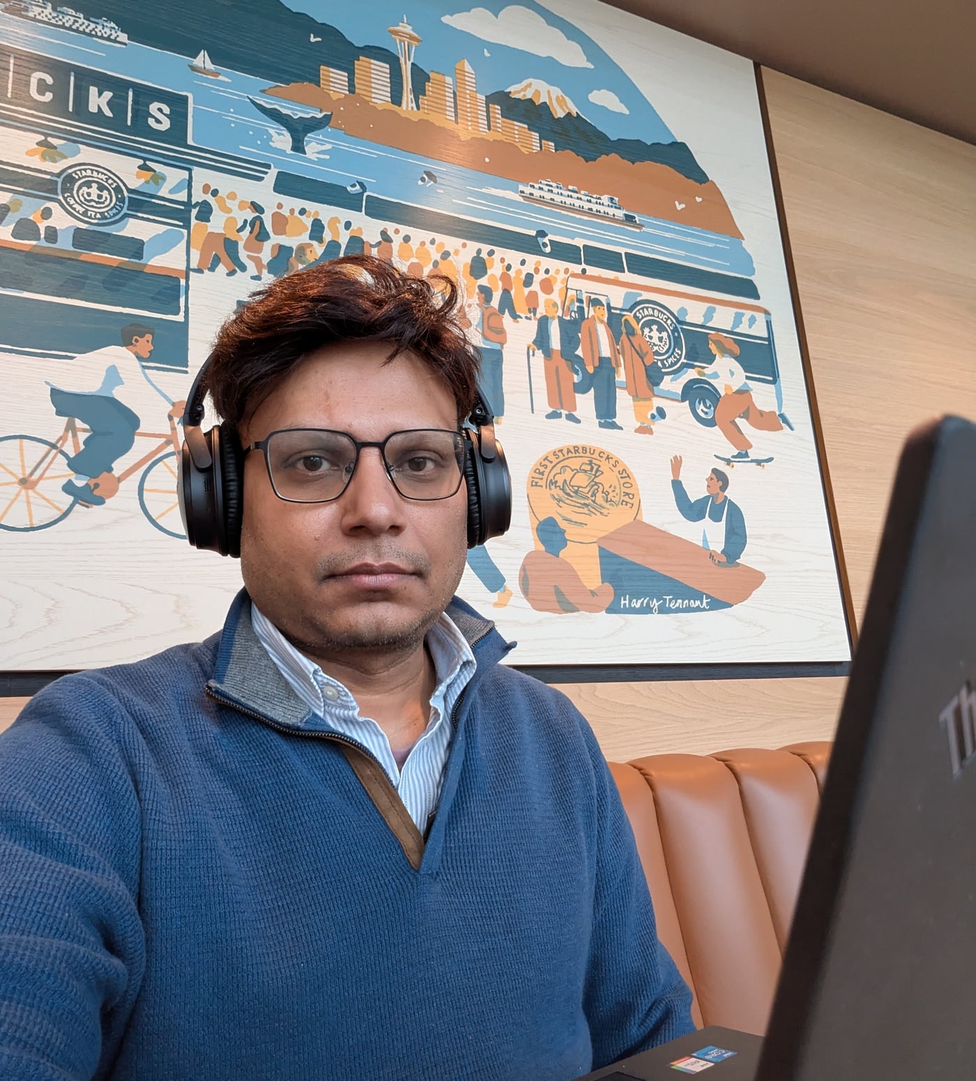 Rohin at his desk
